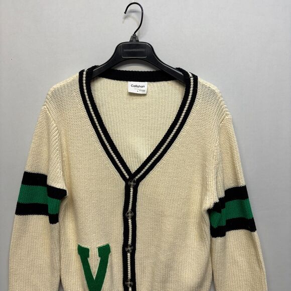 Anthropologie Women Callahan Varsity Collegiate Cardigan Size Medium C068 -22 - Picture 11 of 16